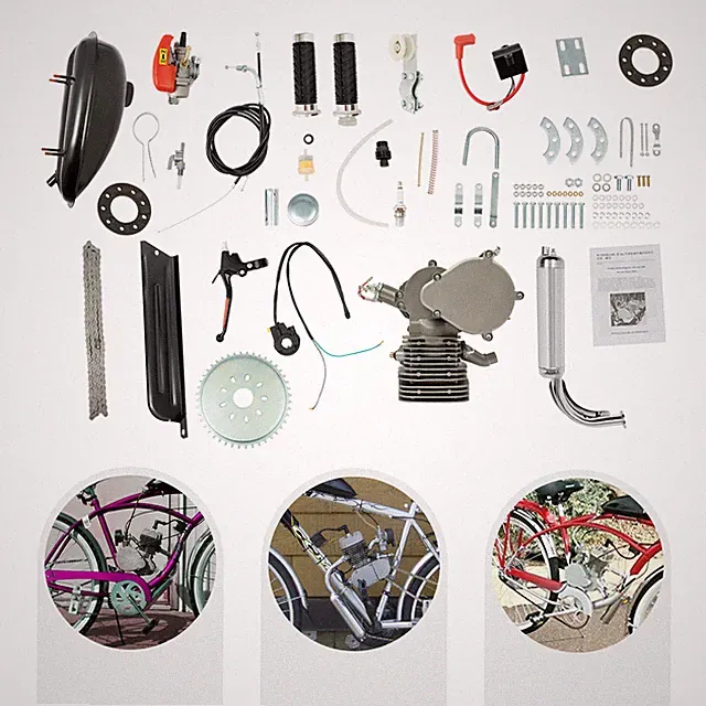110CC 2-Stroke Electric Bicycle Gasoline Engine Motor Kit Motorized Bike Kit