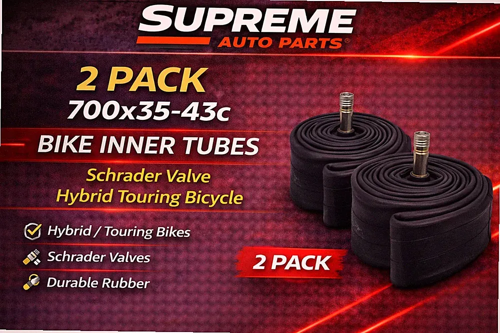 2 Pack 700x35-43c Bike Inner Tubes Schrader Valve Hybrid Touring Bicycle