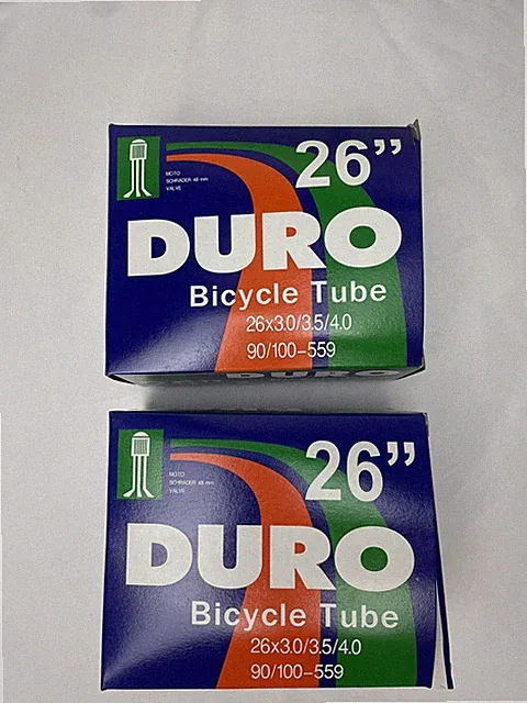 2 x FAT BICYCLE Tire Inner Tube 26" x 3.0/3.5/4.0 Mountain Beach Fat Tire DURO