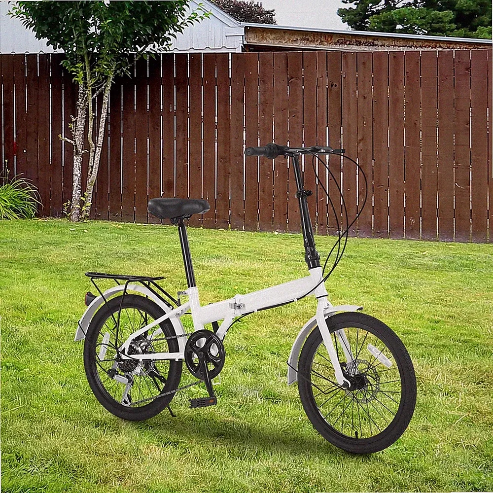 20 inch 7 Speed Folding City Bike Bicycle Folding Bike for Adults Lightweight