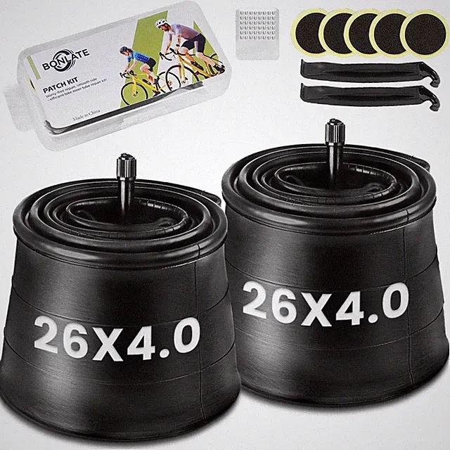 26x4 Fat Bike Inner Tube - 2-Pack Electric Fat Tire Tubes AV 32mm Schrader Va...