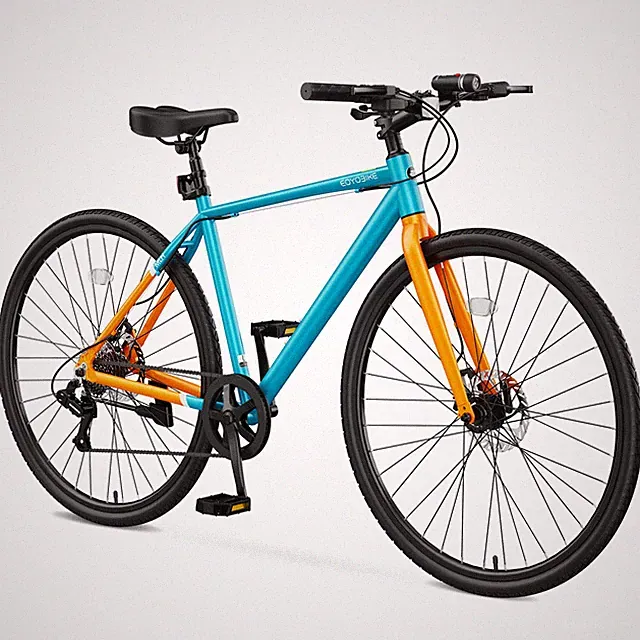 700C Hybrid Bike for Adults - Aluminum Step-Over Frame, Available in M & L Sizes