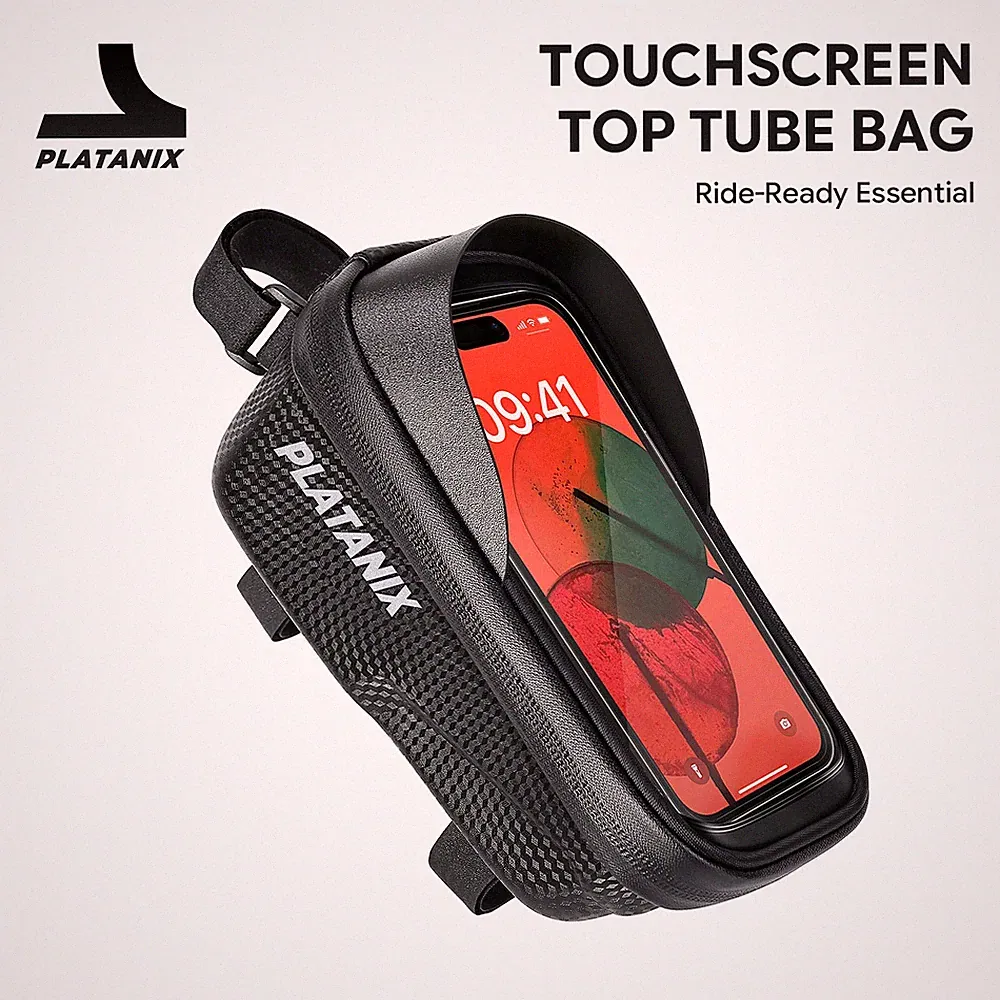 A2 Mountain Bicycle Bag - Hard Shell EVA Front Bar Bag for Road Bikes, Mobile Ph