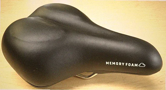 BLACK MEMORY FOAM CUSHION COMFORT BICYCLE SADDLE/SEAT BIKE PARTS 497-2