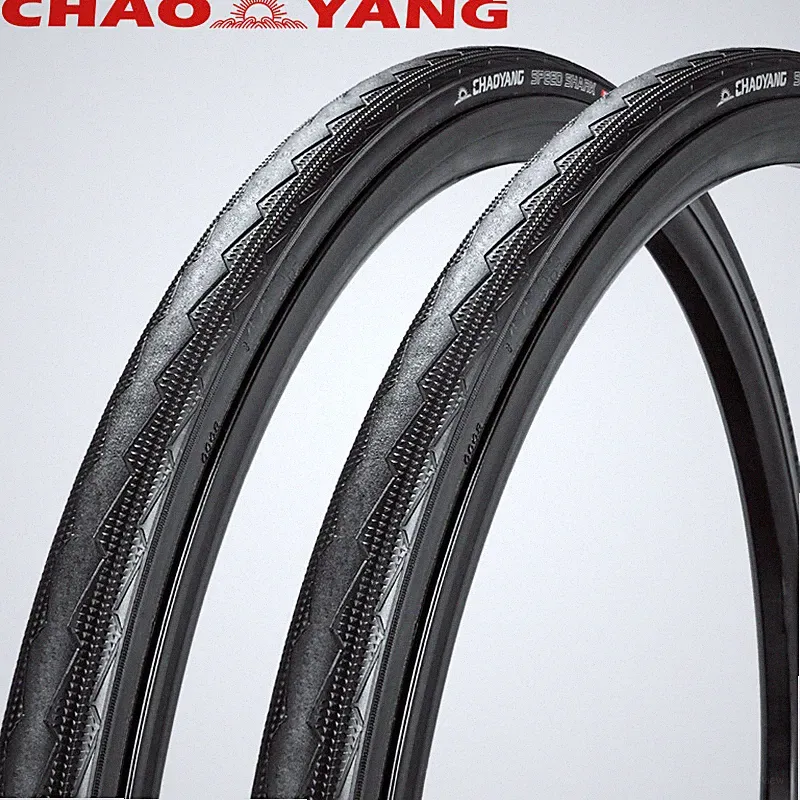 Chao YANG 2Pack Road Bike Tire Set Clincher Foldable Bicycle Tire 120PSI 700x23C