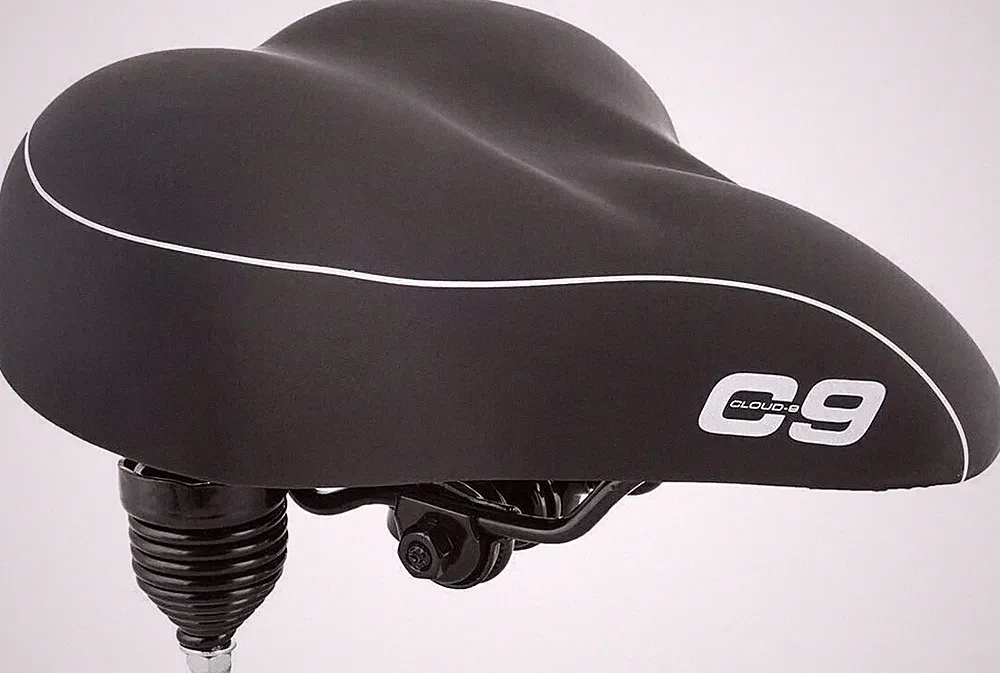 Cloud 9 Black Bicycle Cruiser Anatomic Gel Suspension Saddle 49525