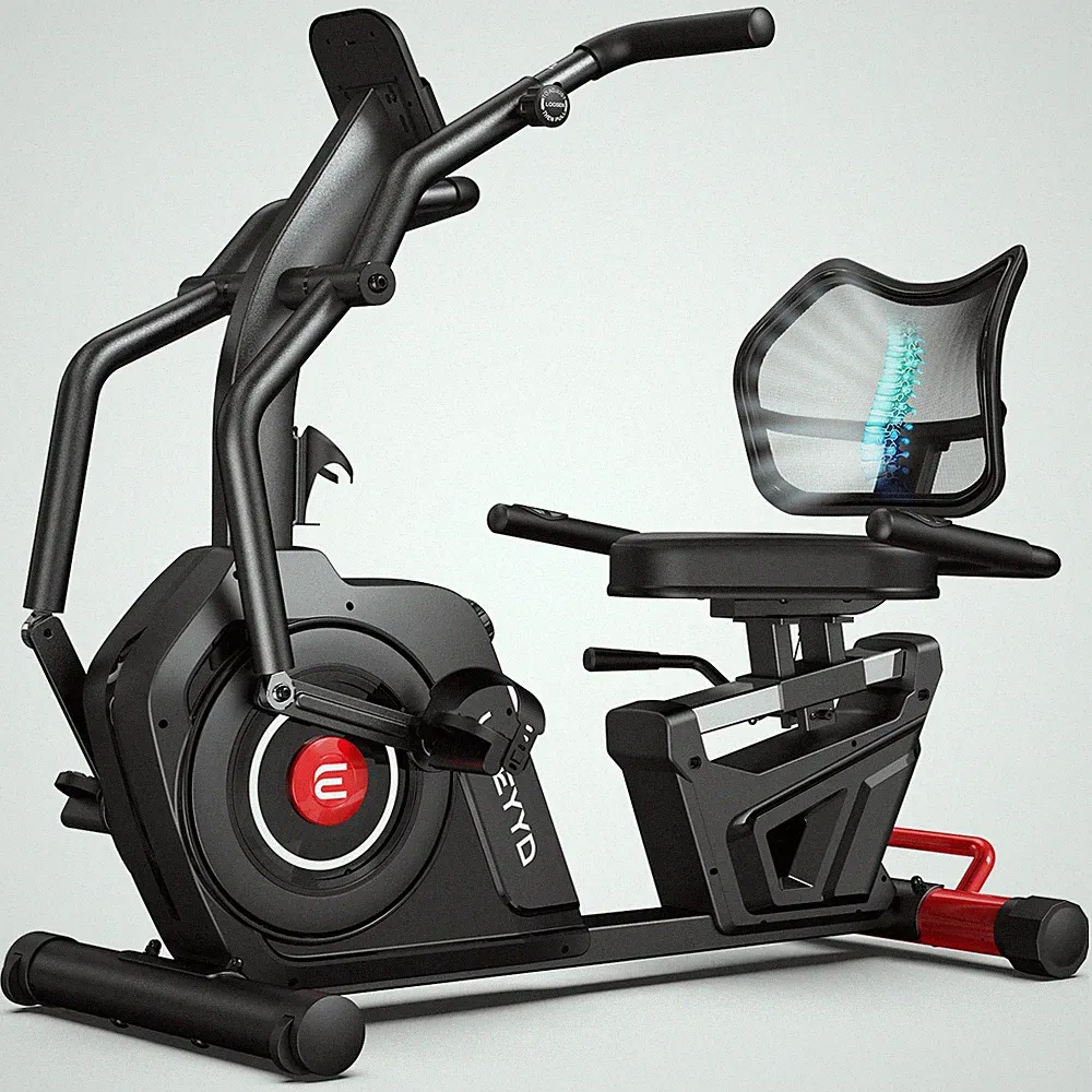 Indoor High-end Adults Magnetic Recumbent Exercise Bike Smart Bluetooth LCD Home