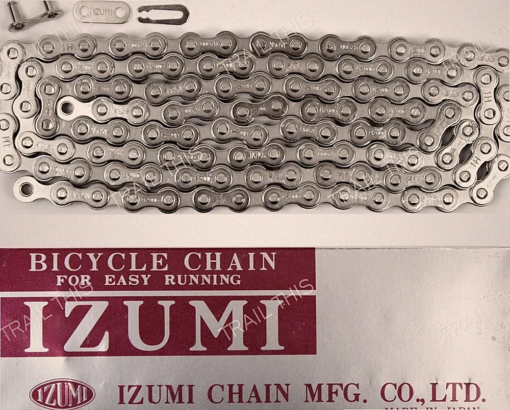 Izumi Standard Silver 1/8" 116L Single-Speed BMX Track Fixed Gear Bicycle Chain