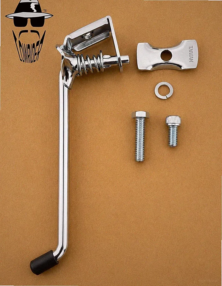 ORIGINAL LOWRIDER Chrome Steel Center Kickstand 7-1/2 Cruiser Bicycle Bike Stand