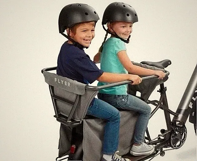 Radio Flyer Kid & Cargo Carrier Holds 2 Kids AC804 For Flyer L885 E Bike Bicycle