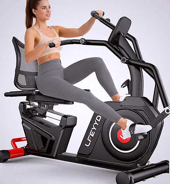 Recumbent Exercise Bike Stationary Recumbent Exercise Bike with Arm Exerciser