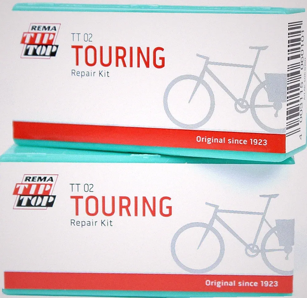 Rema Tip Top TT02 Touring Bicycle Tube Repair Patch Kits #22 2-pack
