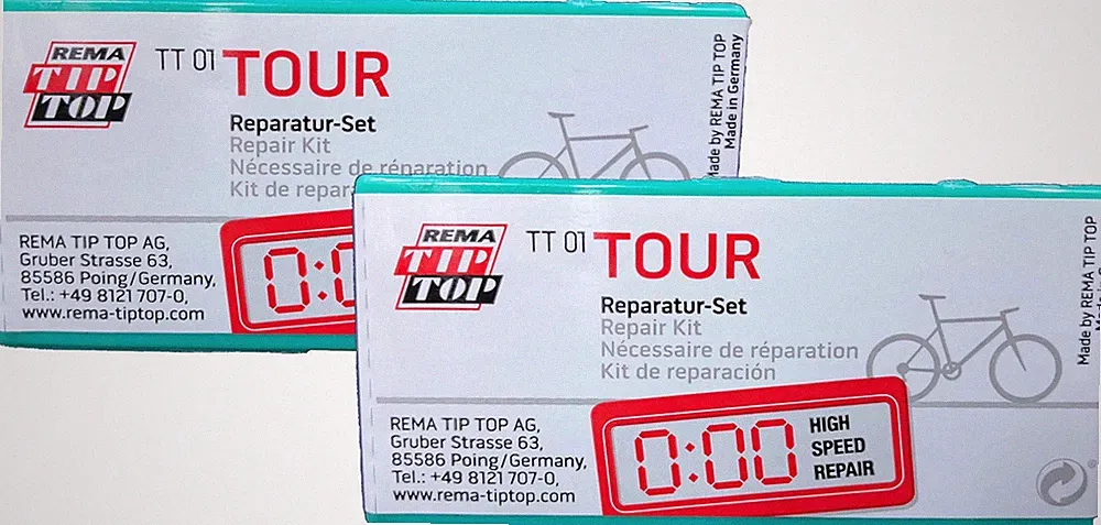 Rema Two (2) Touring Bicycle Tube Patch Repair Kits TT01 (21) - Small TT O1