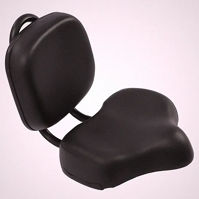 Universal Large Comfort Bicycle Seat Saddle Back Rest Beach Cruiser Bike Black